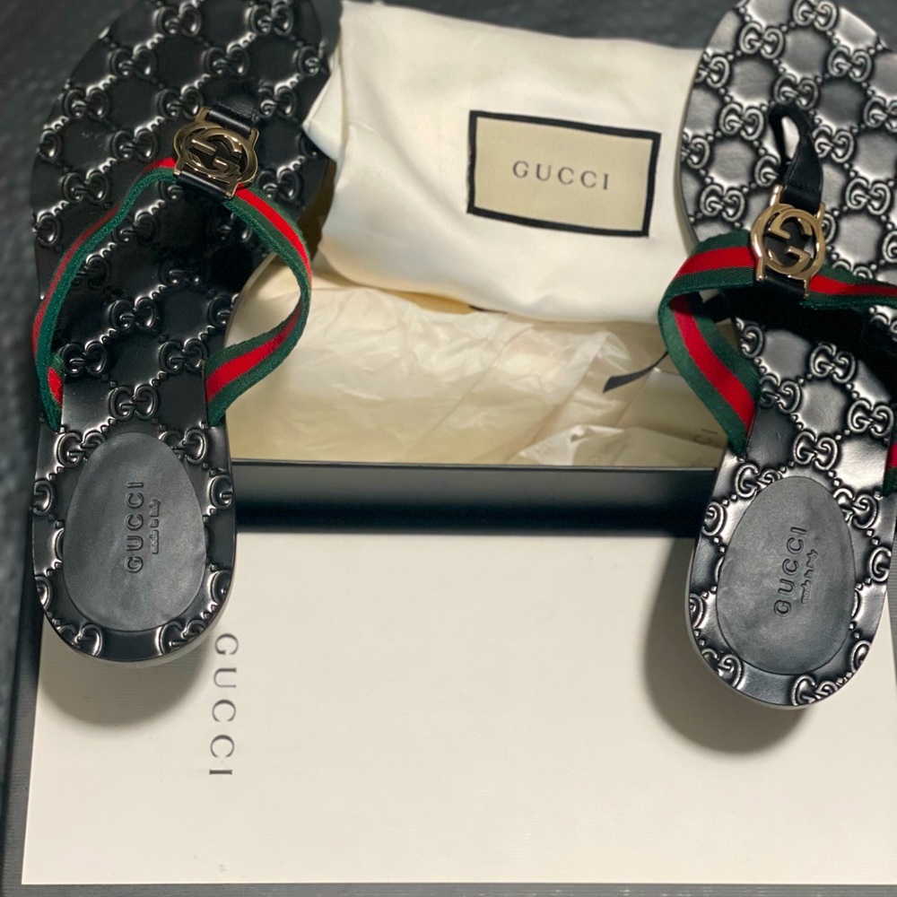 Gucci WEB FLIP FLOPS